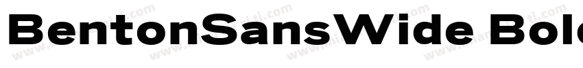 BentonSansWide Bold字体转换